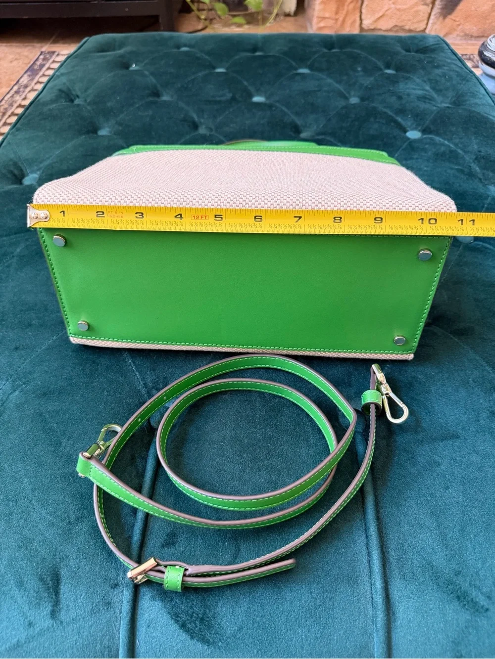 Kate Spade Staci Canvas and Leather Satchel